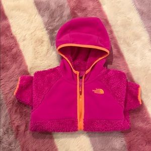 The North Face Girls Hooded Fleece Jacket, Sz 5T